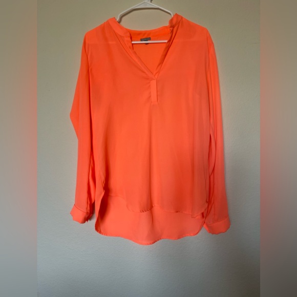 Charlotte Russe blouse. Neon orange. Perfect for those summer days! - Picture 1 of 2